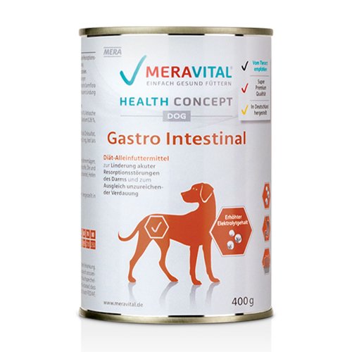 MERA MVH Gastro Intestinal корм консервированный для взрослых собак при расстройствах пищеварения 400 гр (6 шт/уп)