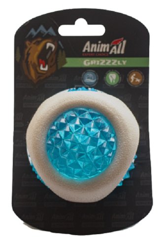 AnimAll AGrizZzly 9819 Игрушка световая LED-мяч, бело-синяя
