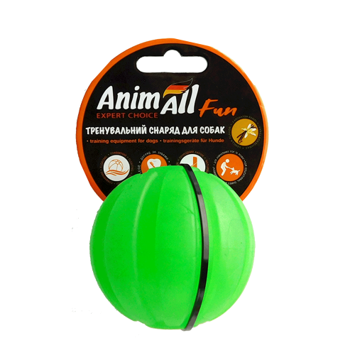 AnimAll Fun мяч тренировочный 7см зеленый