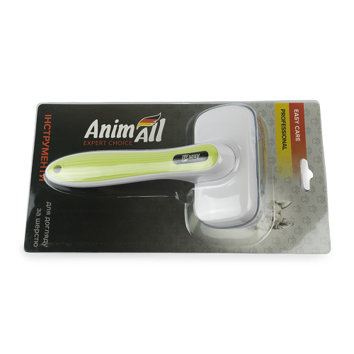 AnimAll Groom щетка с автоматической системой очистки, MG9702 зеленая