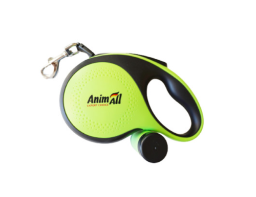 AnimAll - рулетка-поводок AnimAll S с диспенсером зеленая 3 м до 15 кг, MS7016-B  (171732)