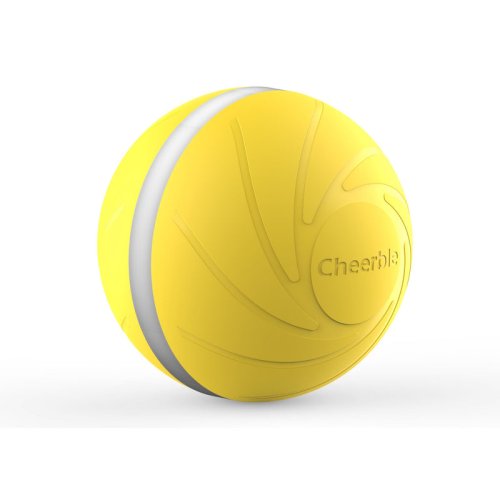 Cheerble Wicked Yellow Ball - Інтерактивний м'яч для собак та котів жовтий (С1801)
