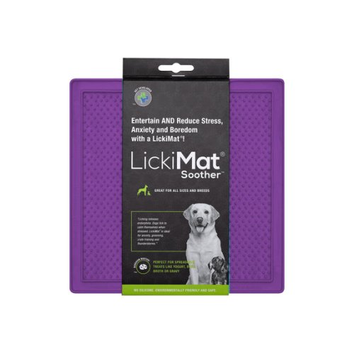 LickiMat Soother - Каучуковий килимок Soother Purple для повільного харчування для собак фіолетовий (05017)