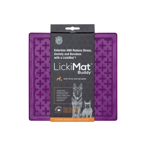 LickiMat Buddy - Каучуковий килимок Buddy Purple для повільного харчування для собак фіолетовий (05031) LickiMat Buddy - Каучуковий килимок Buddy Purple для повільного харчування для собак фіолетовий (05031)