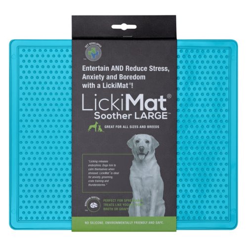 LickiMat Soother XL - Каучуковый коврик Soother XL Turquoise для медленного питания для собак бирюзовый (05307)