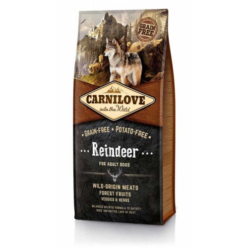 CarniLove Adult Reindeer - корм Карнілав з м'ясом північного оленя для собак 12 кг (150820/8884) CarniLove Adult Reindeer - корм Карнілав з м'ясом північного оленя для собак 12 кг (150820/8884)