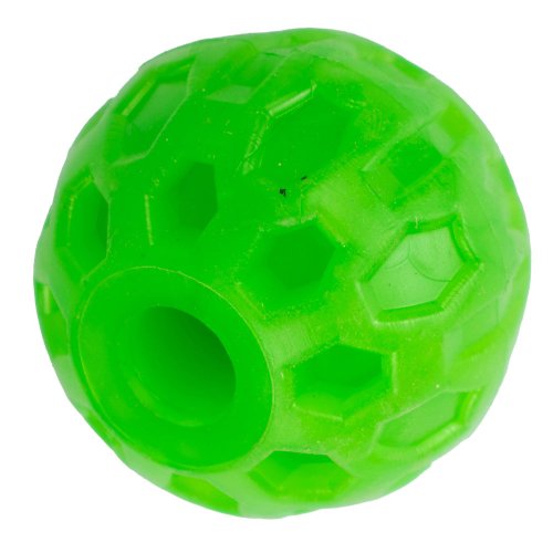 Игрушка Agility для собак Мяч с отверстием 4 см зеленый