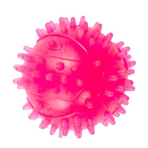 Игрушка Agility для собак Мяч с шипами 4 см, розовый