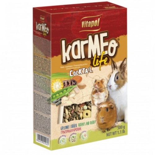 Корм Vitapol Coctail Karmeo life для гризунів і кроликів, 500 г