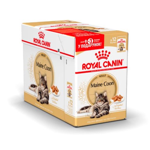Royal CanIn Maine Coon - корм Роял Канін для кішок породи мейн^-кун 85 г, 9+3 шт (11483)