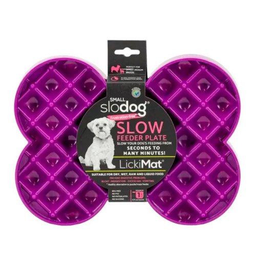 LickiMat DOG SMALL SLODOG PURPLE - Килимок для повільного харчування для собак