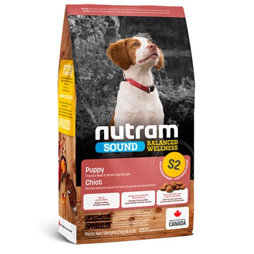 Nutram S2 Sound Balanced Wellness Puppy - корм Нутрам S2 Саунд с курицей для щенков мелких и средних пород 2 кг (S2_2)