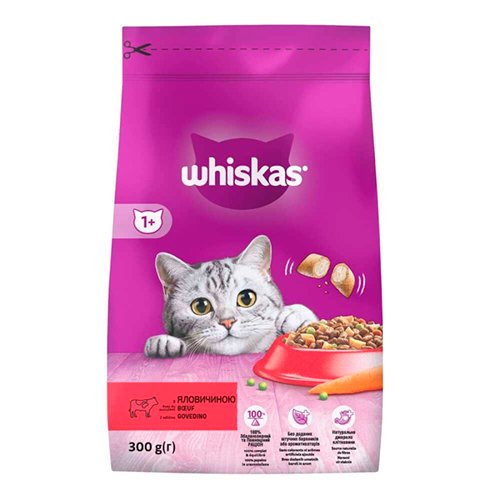 Whiskas - корм Віскас із яловичиною 300 г (5998749144114)