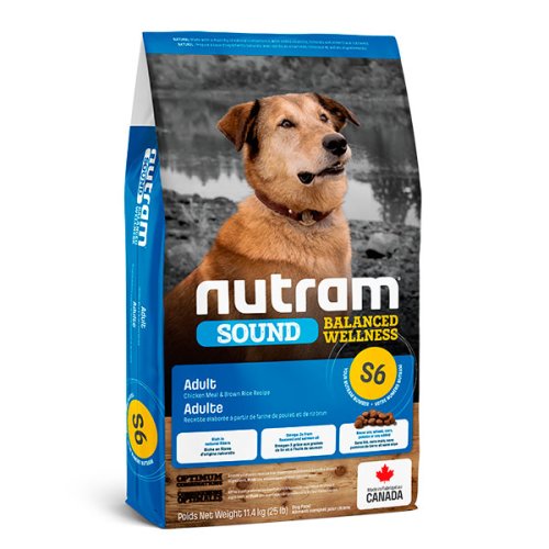 Nutram S6 Sound Balanced Wellness Dog - корм Нутрам S6 Саунд із куркою для собак усіх порід 11,4 кг (S6_11.4)