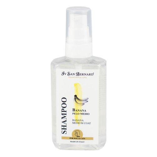 Шампунь Iv San Bernard Banana для средней шерсти для кошек и собак, смягчающий, с бананом, 100мл Шампунь Iv San Bernard Banana для средней шерсти для кошек и собак, смягчающий, с бананом, 100мл