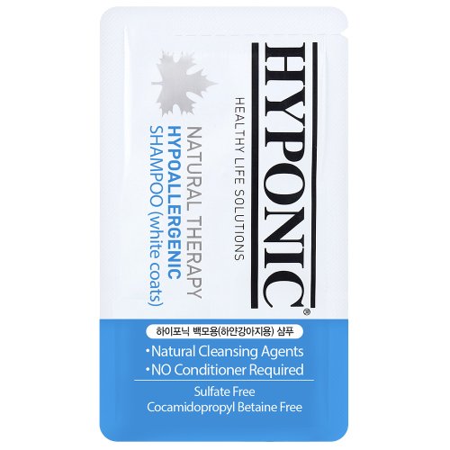 Гипоаллергенный шампунь Hyponic Hypoallergenic для собак с белой шерстью, 10 мл