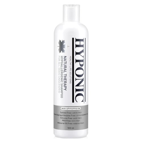 Гипоаллергенный шампунь Hyponic Hypoallergenic для собак с маслом подсолнечника, жожоба (без запаха), 500 мл