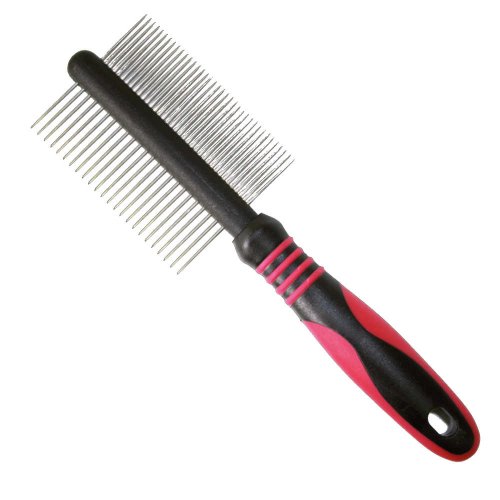 Гребінець двосторонній Croci Vanity густий/рідкий, 6,2х21см