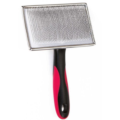 Пуходерка Croci Vanity с напылением, огромная, для длинной шерсти, 11,2x18см