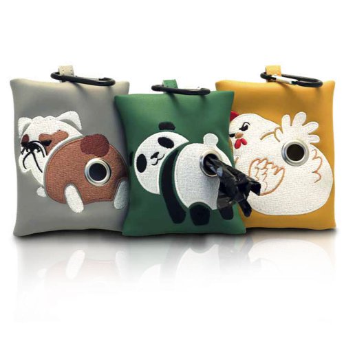 Мини-сумка с пакетами для фекалий Croci Panda 10,5х8,5см