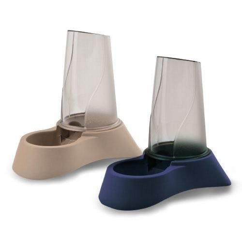 Диспенсер CROCI для корму або води Candy, (кольори: синій і бежевий), 1,5л, 18х26х25,5см