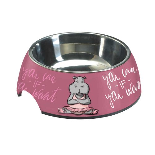 Миска CROCI MILAMINE HIPPO, нержавеющая, резиновая основа, 0,80л, 24 см Миска CROCI MILAMINE HIPPO, нержавеющая, резиновая основа, 0,80л, 24 см