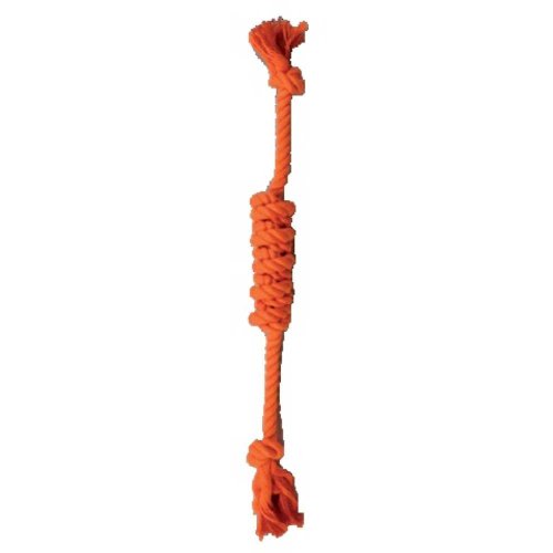 Іграшка для собак CROCI JUICE канат з вузловою серединою, колір апельсин, 43см Іграшка для собак CROCI JUICE канат з вузловою серединою, колір апельсин, 43см