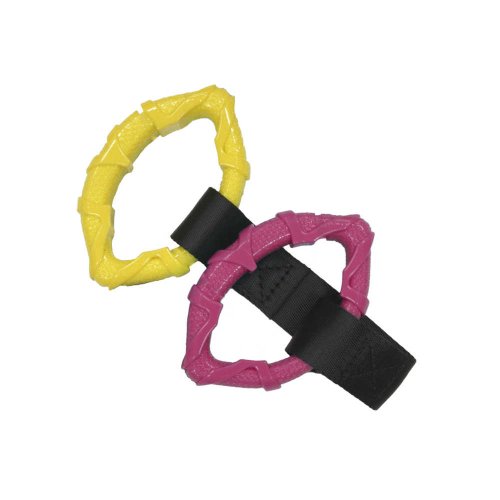 Игрушка для собак CROCI CATCHER Эспандер, резина, розовый/желтый, 14см
