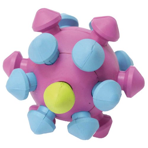 Игрушка для собак CROCI литой мяч-мина, резина 11см
