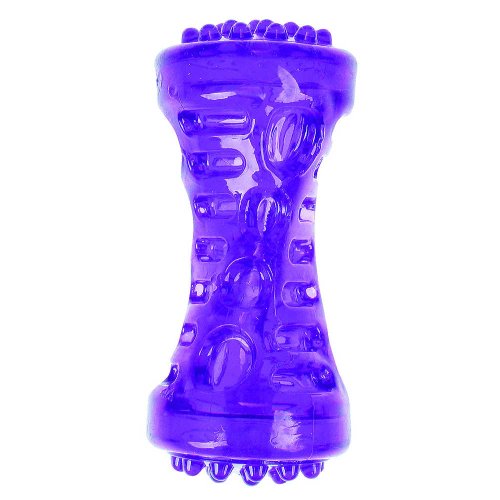 Игрушка для собак TatraPet Dental Gum гантелька резиновая, пищалка, 12 см