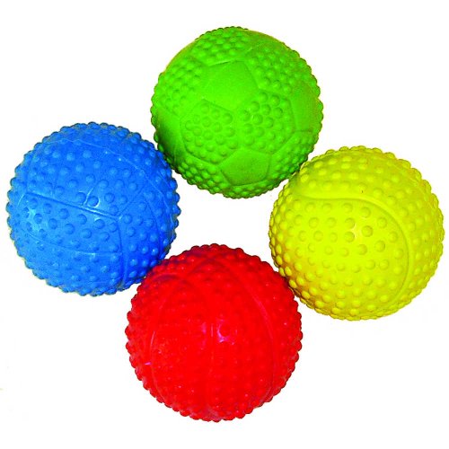 Іграшка для собак TatraPet Dental Gum м'ячик гумовий, 6 см (різні кольори)