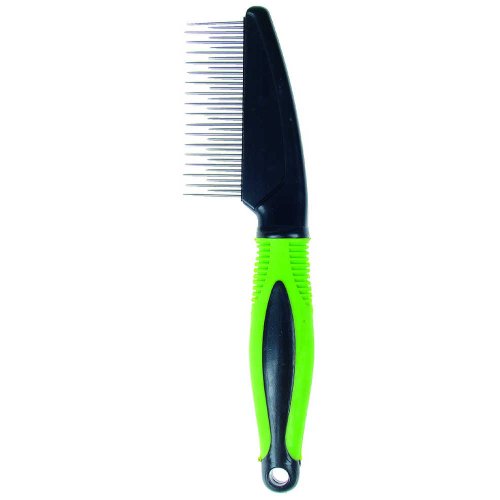 Гребінець дворядний з пластиковою ручкою TatraPet Expert, 5х21см