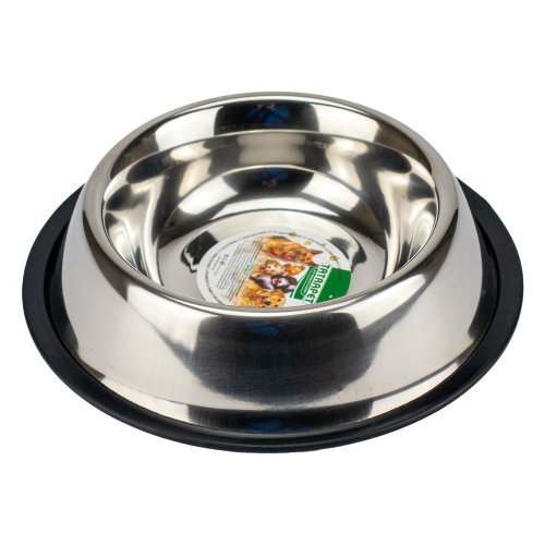 Миска TatraPet из нержавеющей стали на резинке, 1л /17 см