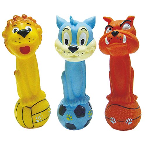 Іграшка для собак TatraPet Toys Fun вінілова (кіт, лев, собака), 19 см (різні фігурки)