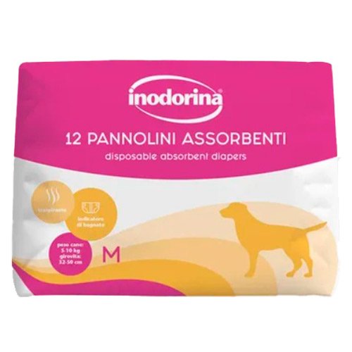 Підгузки поглинаючі для собак Inodorina Pannolini, M