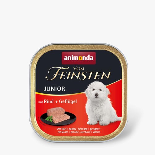 Корм вологий Animonda Vom Feinsten Junior with Beef Poultry для цуценят з яловичиною і птицею 150 г