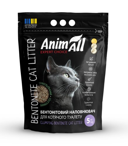 Наполнитель AnimAll бентонитовый гранулированный, 5 кг
