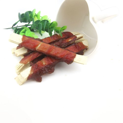 Лакомство Селянські Смаколики для собак, утиные палочки с щепой, крученые, 12 см, 500г