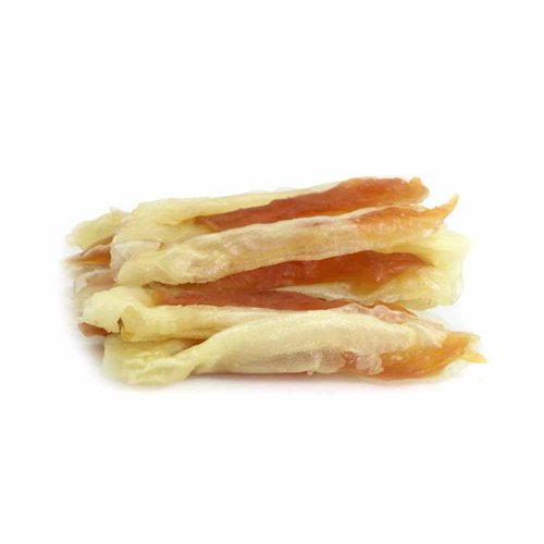 Лакомство Селянські Смаколики для собак, кроличьи ушки с курицей, 7-12 см, 500г