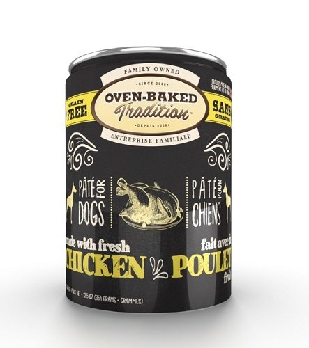 Паштет беззерновой для собак Oven-Baked Tradition, со свежим мясом курицы, 354г.  Паштет беззерновой для собак Oven-Baked Tradition, со свежим мясом курицы, 354г.