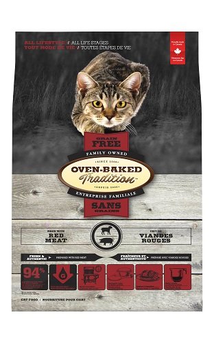Корм сухий для котів беззерновий Oven-Baked Tradition, з червоним м’ясом, 4,54кг