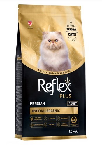 Корм сухой полноценный и сбалансированный Reflex Plus для кошек породы персидская 1,5 кг