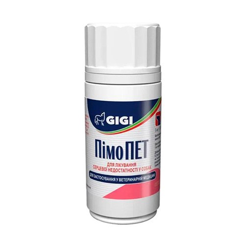 Препарат GiGi PimoPET (ПімоПет) для лікування серцевої недостатності у собак 5 мг N100 (таб)