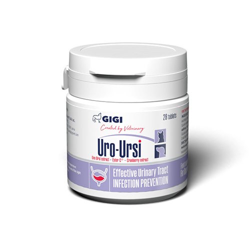 Препарат GiGi Uro-Ursi для профілактики сечокам'яної хвороби та циститів 1 капсула на 10 кг N14