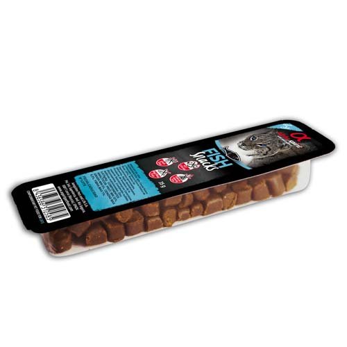 Alpha Spirit Snacks Fish - лакомство Альфа Спирит кубики из рыбы, 35г