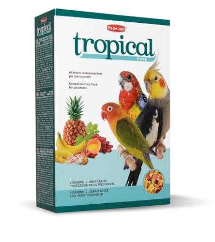 Padovan Tropical Patee - додатковий м'який корм для середніх папуг, 700 г