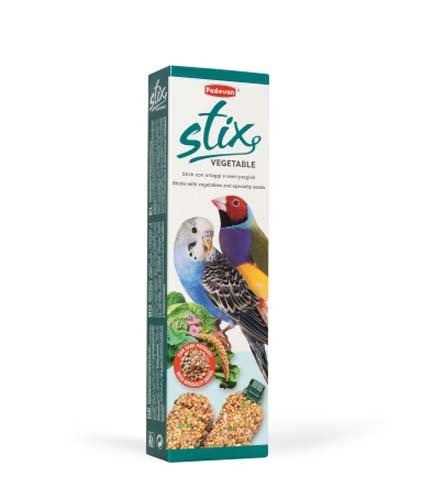Padovan Stix vegetable cocorite - ласощі для хвилястих папуг, 80 г