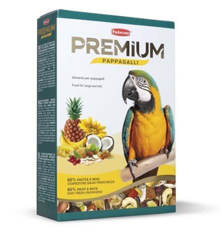 Padovan Premium Pappagalli - корм для великих папуг, 500 г