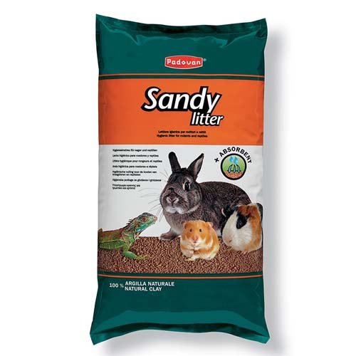 Padovan Sandy Litter - гігієнічний наповнювач для гризунів та рептилій, 4 кг