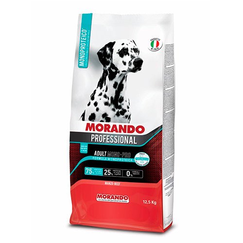 Полнорационный сухой корм Morando Professional Mono-Pro для взрослых собак с говядиной, 12,5 кг
